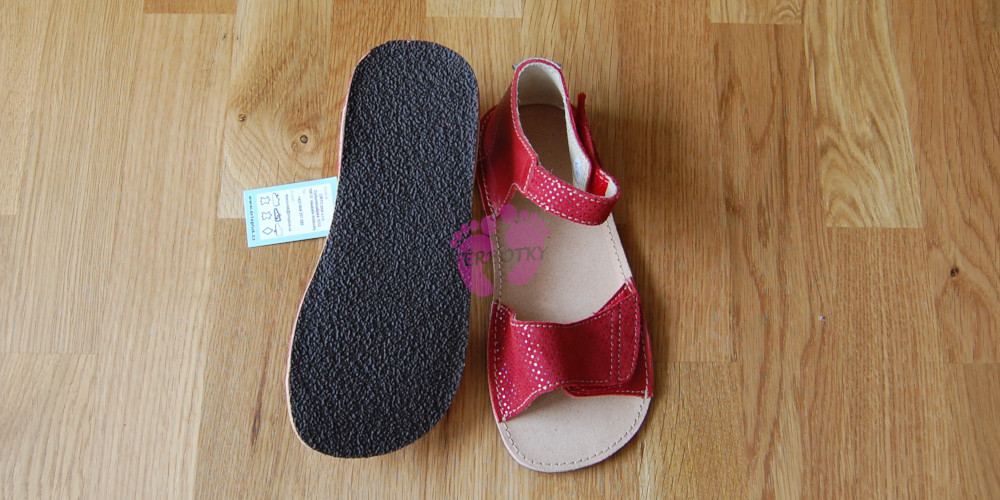 ORTOplus barefoot sandálky BF D203 (šíře G), červené